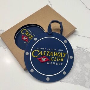 Set of 2 Disney Cruise Line Castaway Club Luggage Tag